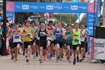 Start of the 15-16 age group in the BUPA  Great North Junior Great north Run .